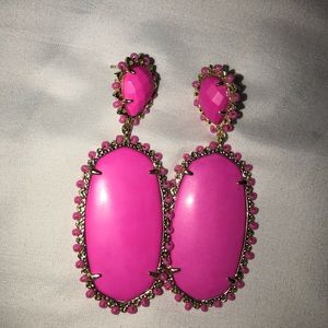 Kendra Scott Parsons Earrings Magenta and Gold